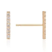 7 Diamond Bar Earrings
