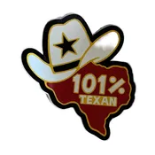 101% Texan Sticker