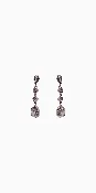 4 Stone Linear Drop Earring
