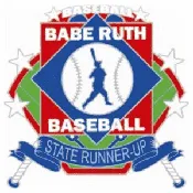 Babe Ruth Baseball State Runner-Up Enamel Pin
