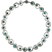 129-Turq-Short| Mod Necklace Turquoise Short 18"
