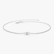 Bezel Set Solitaire Bracelet