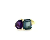 Ametyst and London Blue Topaz Toi et Moi Ring — Wm. Effler Jewelers