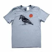 Adult Crew - Block Bird Heather Blue Tee (S - 2X) by Slow Loris
