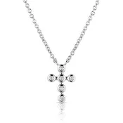 Crystal Montana Silversmiths Simple Belief Cross Necklace