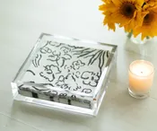 Bourland/Barton: Acrylic Cocktail Napkin Holder — Lisa Mallory Interior Design