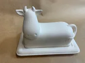 Butter Dish Cow — FAMILY TREE POTTERY