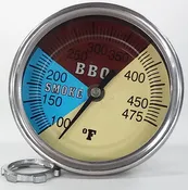 3" Dial BBQ Grill & Smoker Thermometer 4" Stem 100-475 PRO BQ300