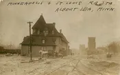 Albert Lea - MN - Minneapolis & St. Louis RR Station - RPPC - Minnesota - depot