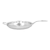 Demeyere Atlantis 12.5-inch, 18/10 Stainless Steel, Proline Fry Pan With Helper Handle