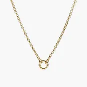 Rolo Chain Charm Necklace | Mejuri
