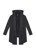 DRAPED HOODIE IN BLACK