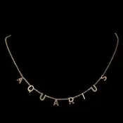 Aquarius Zodiac Necklace