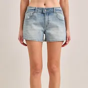 Medium Wash High Rise Shorts
