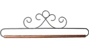 12in French Curls Gray Fabric Holder by Ackfeld
