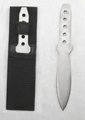 7" Stainless Throwing Knife with Black Carrying Case