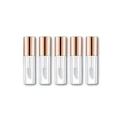 1.2 ml Clear Mini Lip Gloss Tube Refillable w/Gold Cap (Pack of 5)