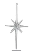 9" Glass Starburst Ornament
