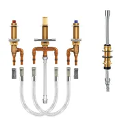 Moen M-Pact Roman tub with diverter 10" - 24" center 1/2" CPVC crimp ring PEX connection