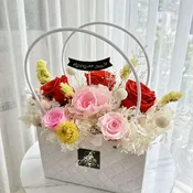 Preserved Flower Gift Basket #2