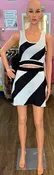 36points Black & White 2 Piece Skirt Set Size:S