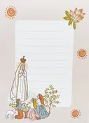 Marian & Saints Catholic Notepad: Our Lady of Fatima