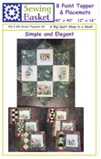 8 Point Star Topper and Place Mats Pattern - downloadable