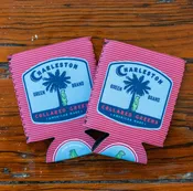 Palmetto Bear: Can Cooler - Coral