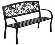 Wildflower Cast Iron Garden Bench