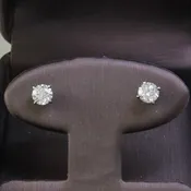 1.46ct tw Lab Grown Round Diamond Stud Earrings