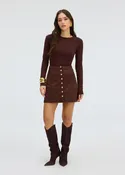 Allison Carla Skirt - Espresso