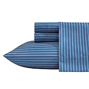 Alden Stripe Blue Twin Sheet Set