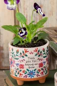 Thank you artisan planter