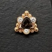 BVLA - 14k Helena Threaded (18g-16g) End — SUBA Piercing & Fine Jewelry