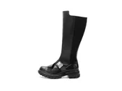 Academy - Black | Tall Zip-Up Boots | Fluevog Shoes