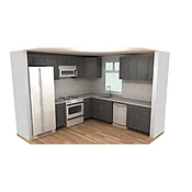 Hanssem 10 x 10 Kitchen Door Style Shake Foil Charcoal Gray