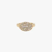 AM Studio Gold and Pave Diamonds Ring