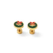 Wreath Screw-Back Earrings