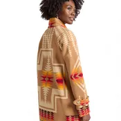 1930's Archive Coat in Tan Harding Jacquard