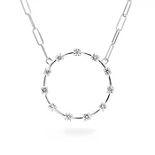 Crescent Diamond Necklace