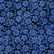 Countryside Charm-Flowers & Leaves Blue Ocean 122520580