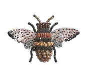 Embroidered Brooch - Honey Bee India