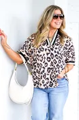 Abigail Animal Print Short Sleeve Top