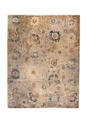 Oriental Rug Indian Handmade Area Transitional 11'9"x15'1" (12x15) Blue Blue Floral Design #A36530