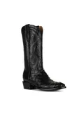 Allens Brand - Adam Full Quill Ostrich - Round Toe - Black MAL-2005-OS5 RW