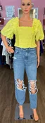 American Eagle Strigid Jeans With Holes Size 6