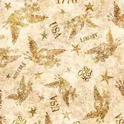 1776 – Tonal American Eagle | Tan | Cotton Quilting Fabric