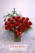 2 DOZEN RED ROSES