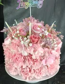 Tender Pink Birthday Wishes -Cake