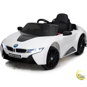 BMW i8 Car Riding On with Leather Seat – White